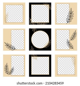 Social Media Post Template Vector