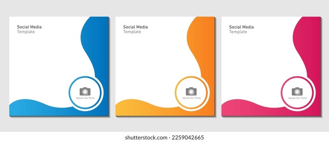 Social media post template. Vector illustration