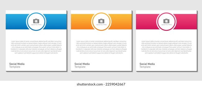 Social media post template. Vector illustration