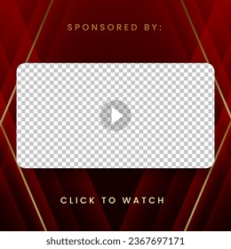 fuente de vídeo de plantilla de publicación en redes sociales. haga clic para ver. jugar. película. moderno. pasos abstractos 10