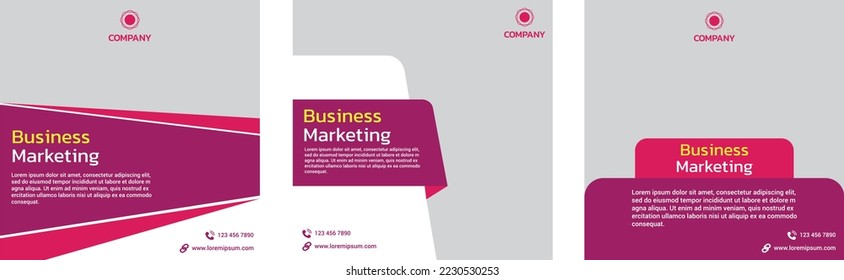 social media post template in violet