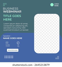 Webminar de modelo de Postagem em Mídia Social