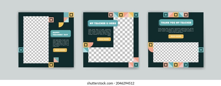 Social media post template for World Teachers Day.