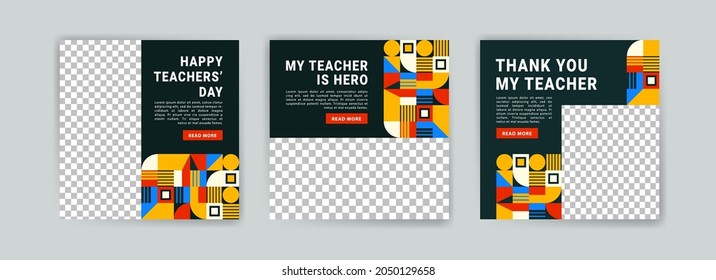 Social media post template for World Teachers Day.