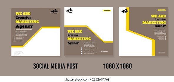 social media post template for your business
