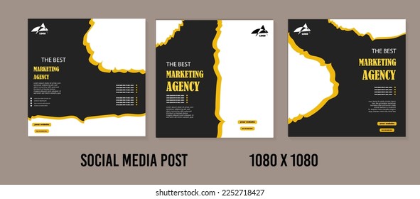 social media post template for your business