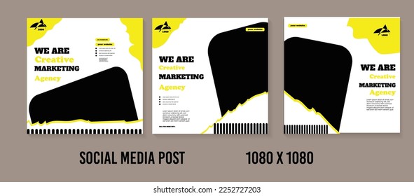 social media post template for your business