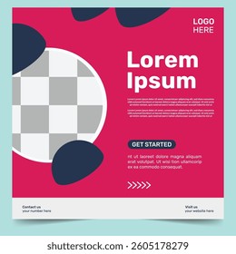 Social media post templates banner poster