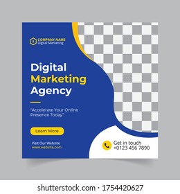 Social media post templates for digital marketing 