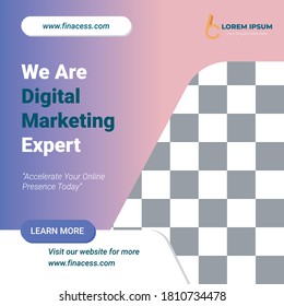social media post templates for digital marketing and sales pitches. fashion advertising. soft gradient web banner offer