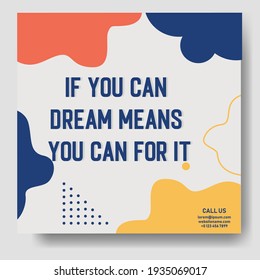 social media post templates for digital banners, posters, digital layouts. Vector illustration.fullcolor red blue and yellow