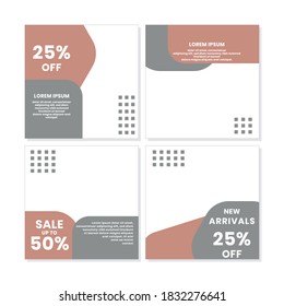 social media post templates for discounts, sales and offers. online media content promotions and marketing element. Square photo template for online ads, print flyer, brochures, cards, online ads