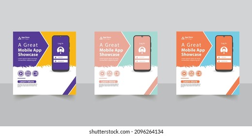 Social media post templates for interior house	