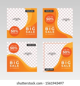 Social Media Post Templates Pack Vector