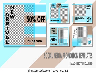 social media post templates perfect for business/product promotion, sale, etc. eps 10