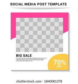 Social media post templates, perfect for digital marketing, social media templates that are modern, trendy and attractive