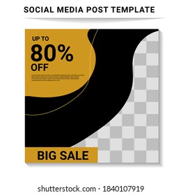 Social media post templates, perfect for digital marketing, social media templates that are modern, trendy and attractive