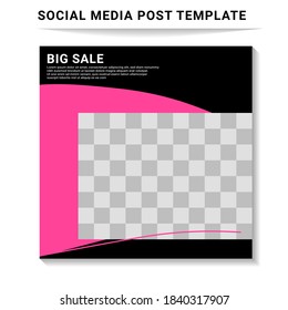 Social media post templates, perfect for digital marketing, social media templates that are modern, trendy and attractive