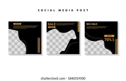 Social media post templates, perfect for digital marketing, social media templates that are modern, trendy and attractive