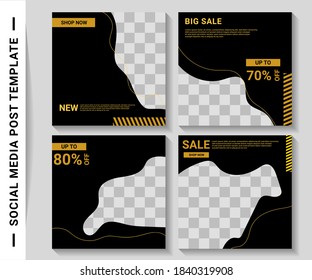 Social media post templates, perfect for digital marketing, social media templates that are modern, trendy and attractive