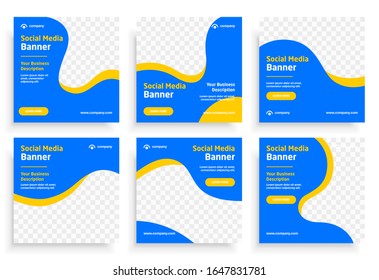 Social media post templates set for business. Social media templates. Modern promotion square web banner for social media mobile apps. Social media for fashion and shop