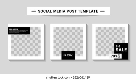 Social media post templates, suitable for digital marketing, social media templates that are modern, trendy and attractive
