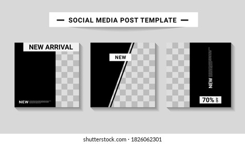 Social media post templates, suitable for digital marketing, social media templates that are modern, trendy and attractive