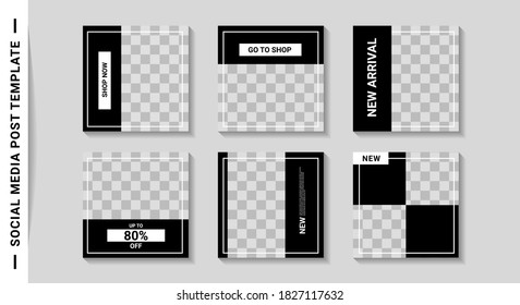 Social media post templates, suitable for digital marketing, social media templates that are modern, trendy and attractive