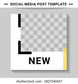 Social media post templates, suitable for digital marketing, social media templates that are modern, trendy and attractive