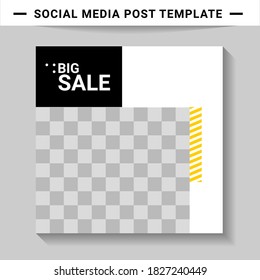 Social media post templates, suitable for digital marketing, social media templates that are modern, trendy and attractive