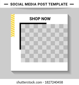 Social media post templates, suitable for digital marketing, social media templates that are modern, trendy and attractive