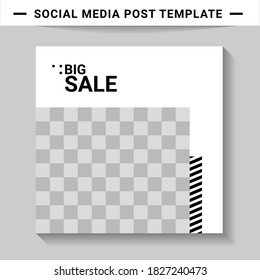Social media post templates, suitable for digital marketing, social media templates that are modern, trendy and attractive