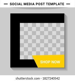 Social media post templates, suitable for digital marketing, social media templates that are modern, trendy and attractive