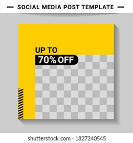 Social media post templates, suitable for digital marketing, social media templates that are modern, trendy and attractive
