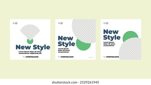 social media post templates, Suitable for social media post and web internet ads. Vector illustration with photo college