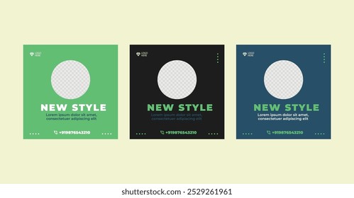 social media post templates, Suitable for social media post and web internet ads. Vector illustration with photo college