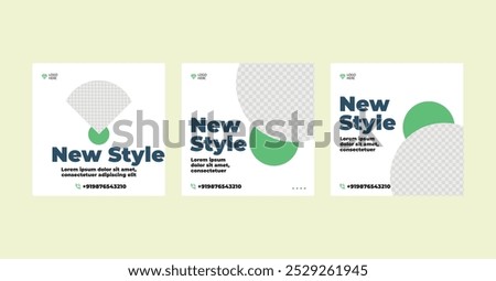 social media post templates, Suitable for social media post and web internet ads. Vector illustration with photo college