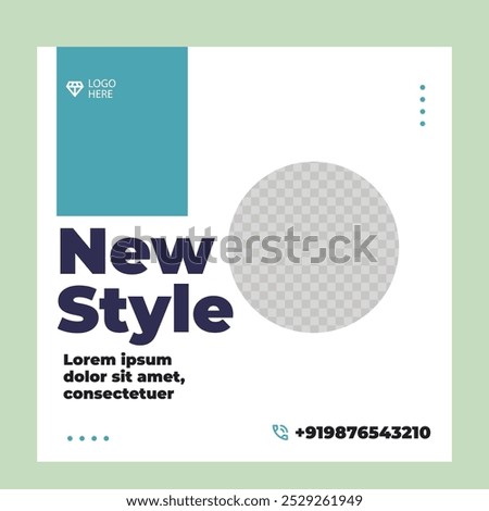 social media post templates, Suitable for social media post and web internet ads. Vector illustration with photo college