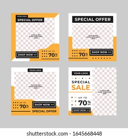 Social Media Post Templates Vector Pack