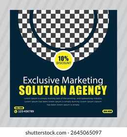 social media post templates with wave and fluid shape background