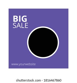 Social media post templates,web,big sale,banner