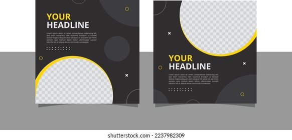 Social Media Post Vector Design