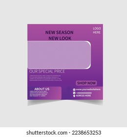 Social media post vector Design File