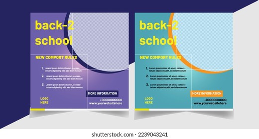 Social media post vector Design file