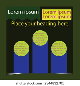 Social media post vector design