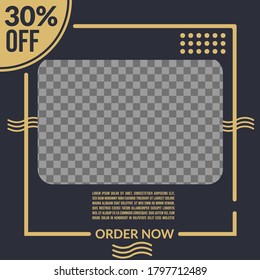social media post vector food sale