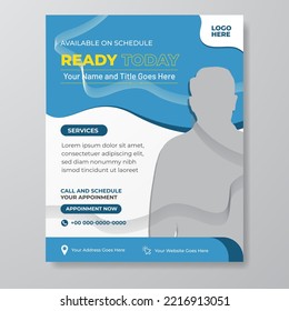 Social media post vertical banner for medical advertisement on isolated background design
