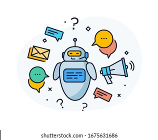 Social media post. Virtual communication smartphone. Cooperation interaction. Vector illustration Eps 10 file. Success, Cooperation. line icon illustration