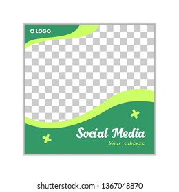 Social Media Post Web Banner Template Design Vector