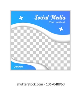 Social Media Post Web Banner Template Design Vector